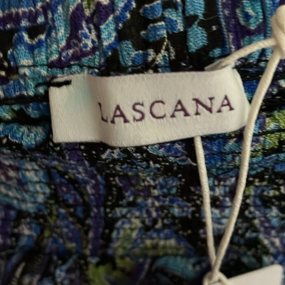 Lascana: Elastic Off the Shoulder (with straps) Blue Paisley Midi Dress- 14 - Picture 2 of 16